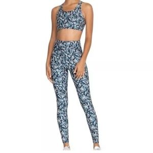 Johnny Was CALME Speckled High Waist Leggings Athleisure Pickleball Yoga Sporty